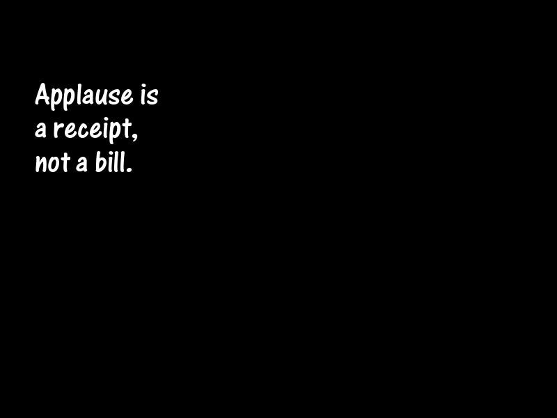 Applause Motivational Quotes