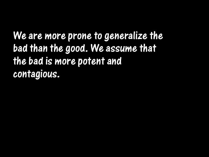 Generalizations Motivational Quotes