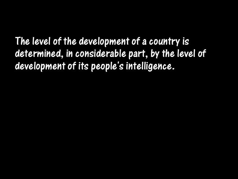 Intelligence and intellectuals Motivational Quotes