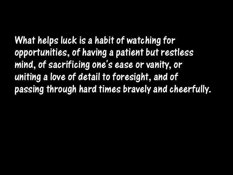 Luck Motivational Quotes