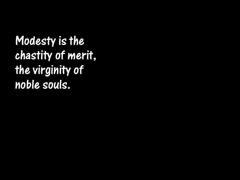 Modesty Motivational Quotes