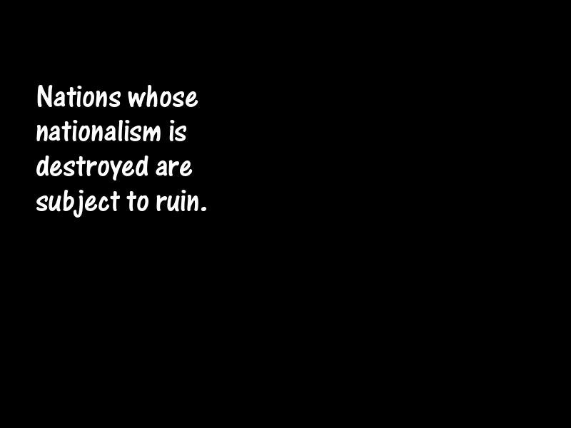 Nationalities and nationalism Motivational Quotes