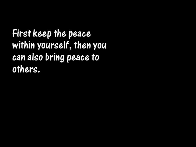 Peace Motivational Quotes