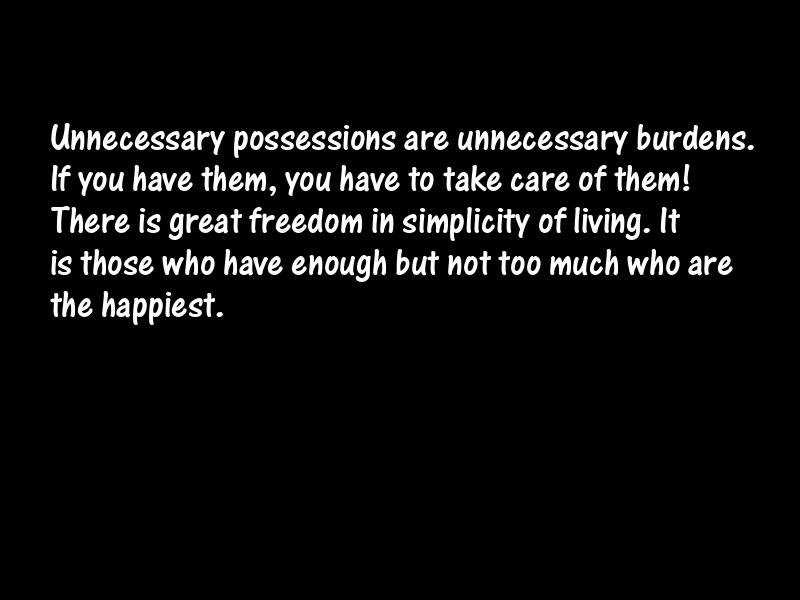 Possessions Motivational Quotes