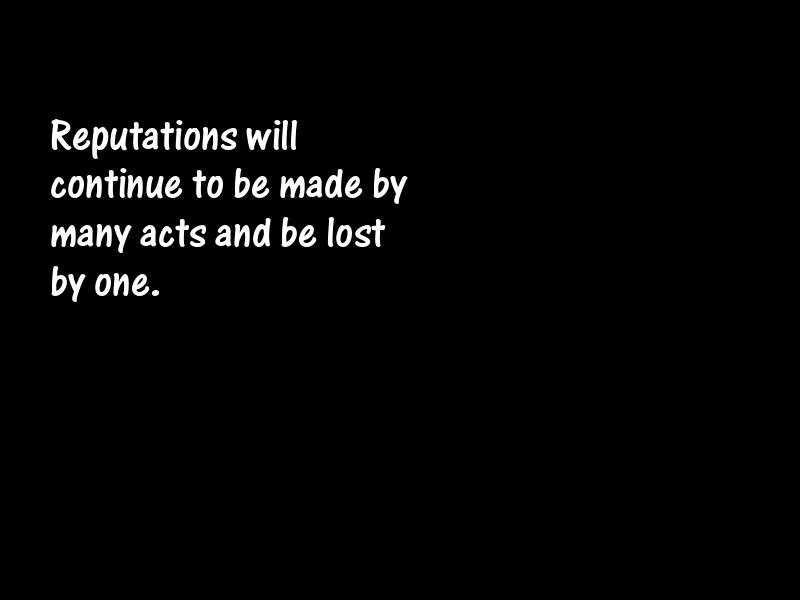 Reputation Motivational Quotes