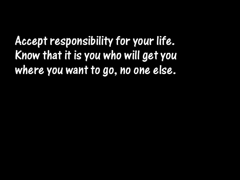 Responsibility Motivational Quotes