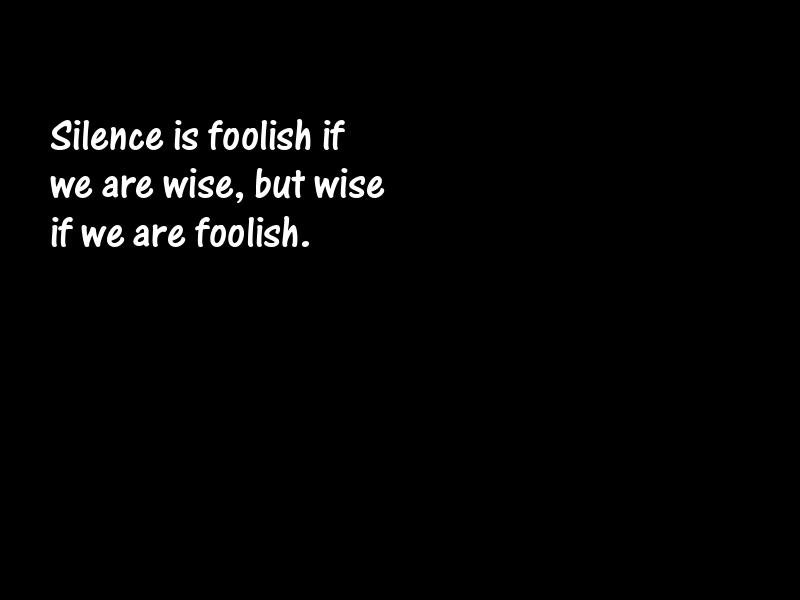 Silence Motivational Quotes