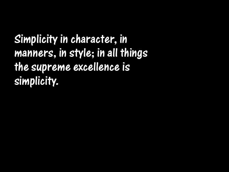 Simplicity Motivational Quotes