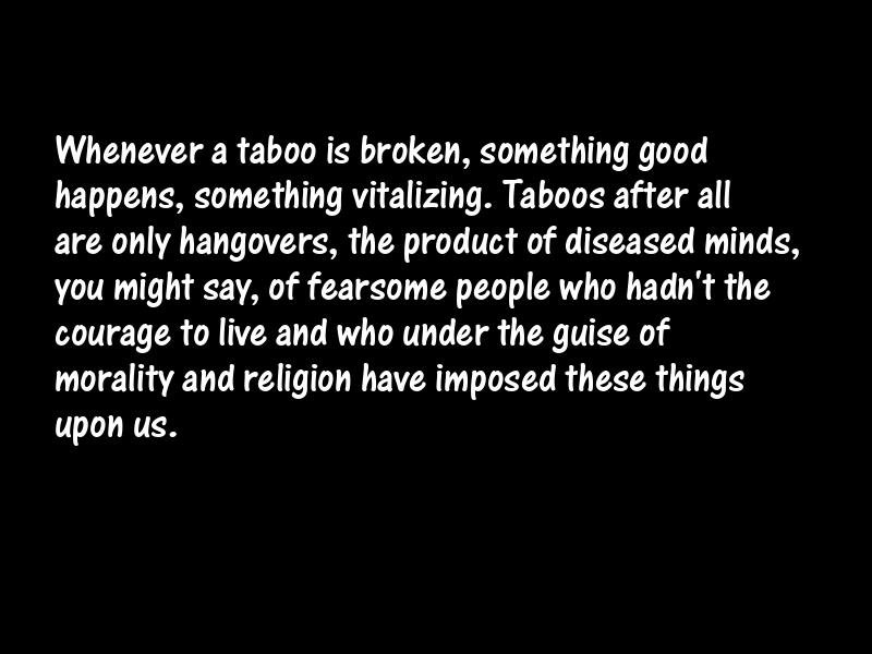 Taboos Motivational Quotes